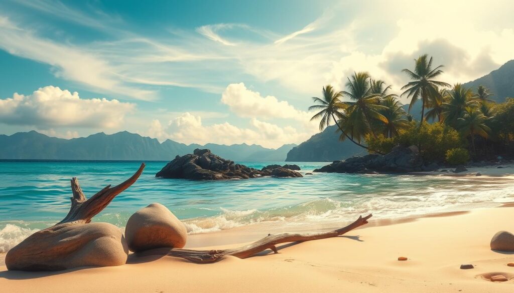 Pemandangan Pantai yang Indah Pemandangan Pantai yang Indah