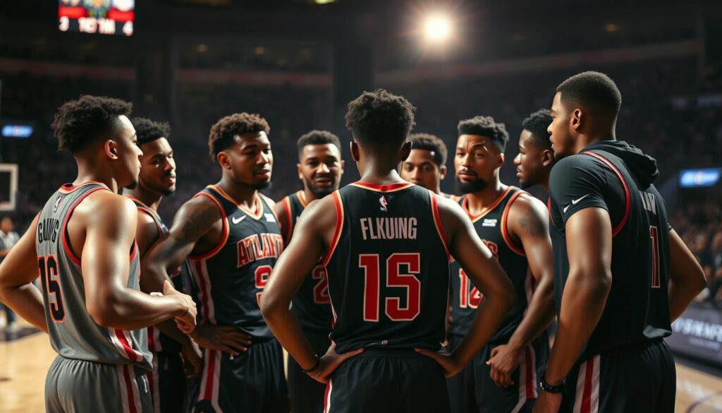 Trae Young dan rekan satu tim Trae Young dan rekan satu tim